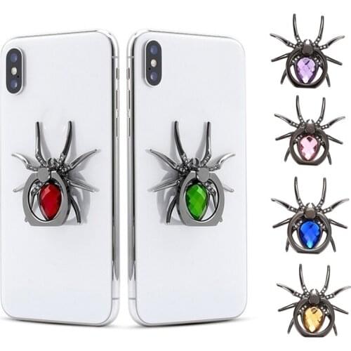 Universal Mobile Phone Finger Ring Holder For iPhone 12 11 XS XR Samsung Note 20 Ultra 360 Degree Rotation Spider Bracket Stand