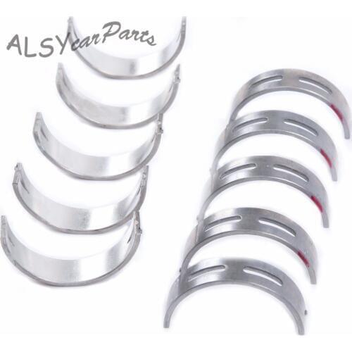 YIMIAOMO 10Pcs STD Crankshaft Main Bearings Shell 06H 105 561 M For VW Golf MK7 Jetta Passat Audi A4 A6 1.8 /2.0TFSI 06H105591M