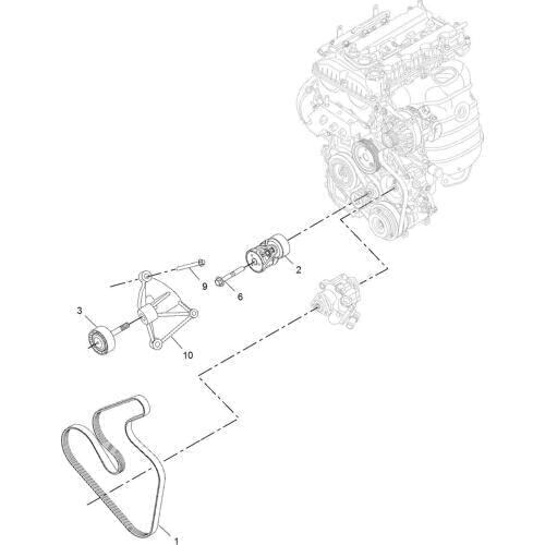 Alternator fan Generator fan belt Parts for Chinese SAIC ROEWE 360 MG GT AUTO car motor part