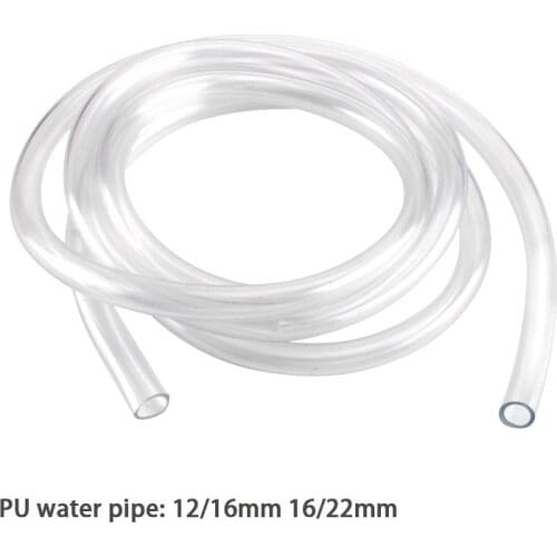 ZRDR aquarium hose transparent tube inner diameter 12mm 16mm is suitable for filter pool water external diffuser, etc
