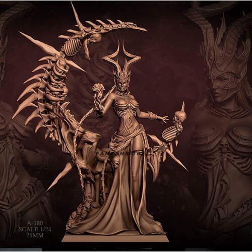 1/24 Resin Figure Kits Queen Bone Model Self-assembled A-180