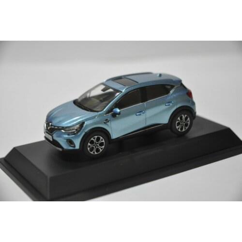 1:43 Diecast Model for Renault Captur 2020 Blue Alloy Toy Car Miniature Collection Gifts