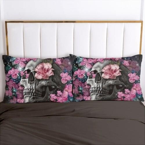 1pc Skull Deadpool Pillow cover Pillow case Bedding Pillowcase Pillowcovers decorative for home 3D HD Print Pink