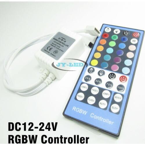 10 Set/lot DC12-24V RGBWW RGBW LED Controller 40 Key IR Remote Controller 2A*4CH For 5050 RGBW Flexible LED Strip