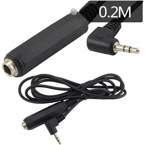 6.35mm audio connection signal cable 3.5 to 6.5 power amplifier speaker male to female adapter cable 0.2 m