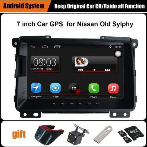 7 inch Capacitance Touch Screen Car Media Player for Nissan Sylphy (2009 before) GPS Navigation Bluetooth Video player wifi