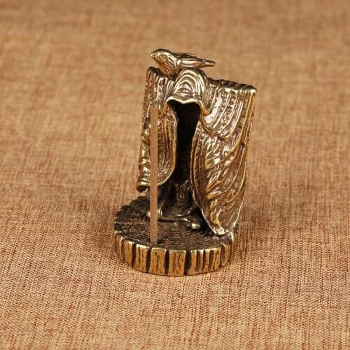 Antique brass buddha statue convert buddha incense insert copper buddha ornaments handle pieces copper pieces incense burner