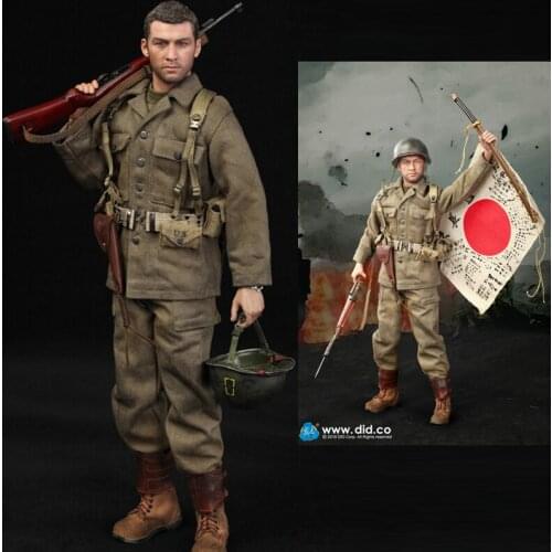 DID A80129 WWII 1/6 US 77th Infantry Division Captain Sam Action Figure Model Military Male Soldier Figures Toys
