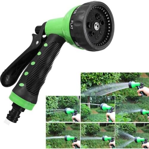 15M Green EVA Retractable Coil Magic Flexible Garden Water Hose For Car Hose Pipe Plastic Hoses Garden Watering with Spray Guns