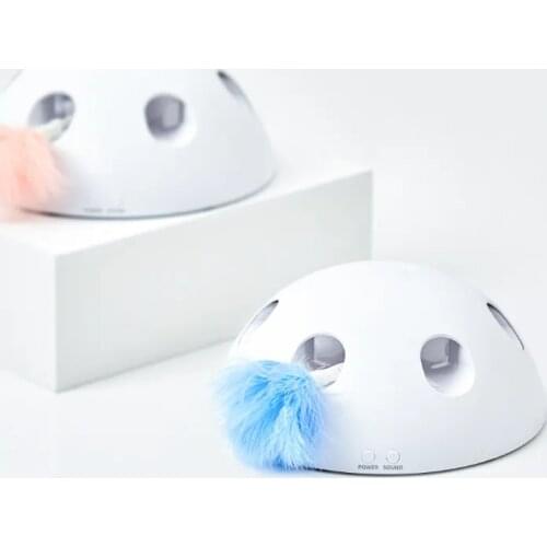 Interactive Cat Feather Hemisphere electric intelligent self hi cat automatic Catcher or Kitten Retractable Teaser pet toys