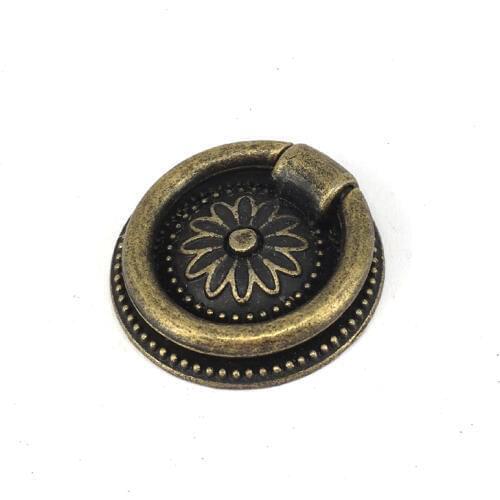 European Style Kitchen Cabinet Cupboard Drawer Pull Ring Handle Knob 37mm Rustic Decorative Furniture Handle