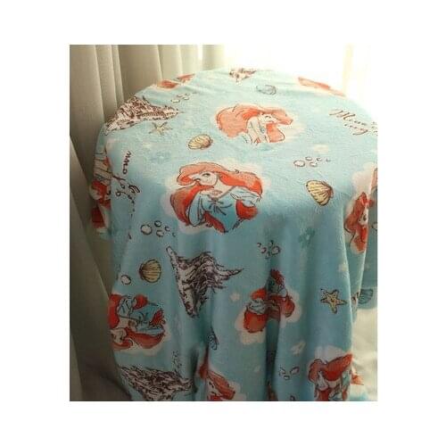 Disney Princess mermaid Fashion Anime Figures Cartoon Product Cosplay Accessories Blanket Household Gift New