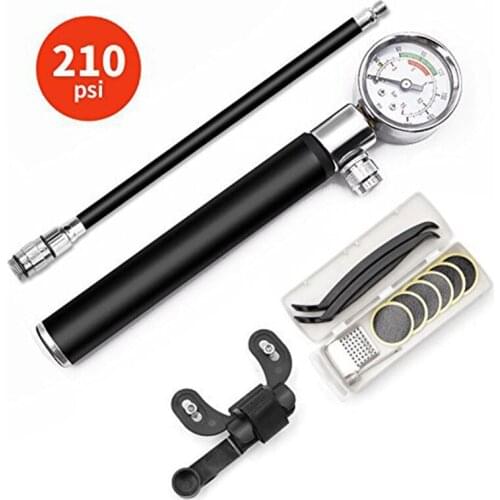 Bicycle tool set disassembly, repair, repair, repair tire tool combination, mountain bike repair, air cylinder, barometer