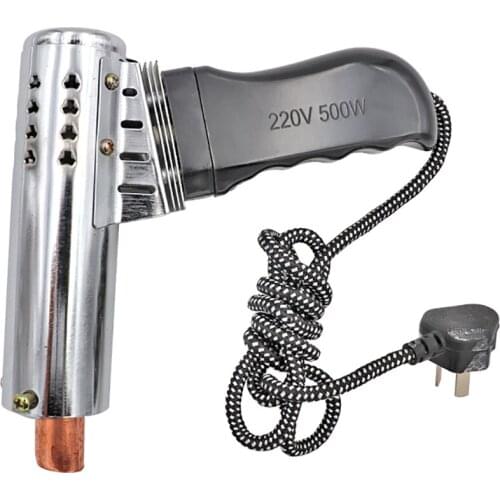 220V Cattle Head Dehorner Airgun Type Electric Iron Ceramic Bloodless Dehorning Apparatus 500W for 15-17 Days Calf and Lamb