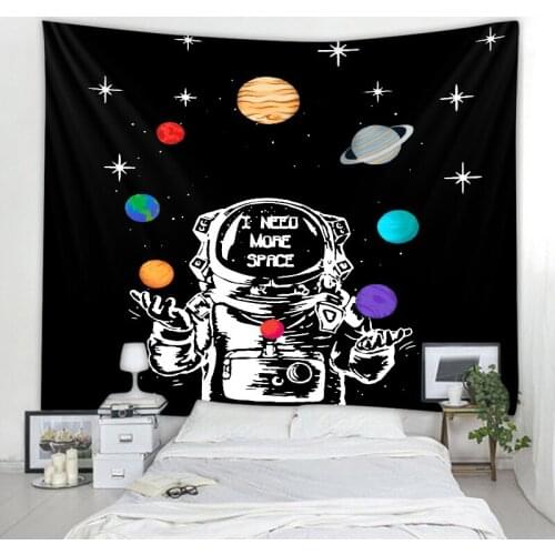 Astronaut Planet Decorative Tapestry Mandala Decorative Tapestry Bohemian Hippie Decorative Tapestry Bedroom Tapestry