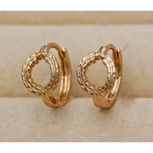 Simplicity Jewelry New Trendy Design Round Hoop Earrings For Womens earrings Gold Earring for Wedding accessories Gift