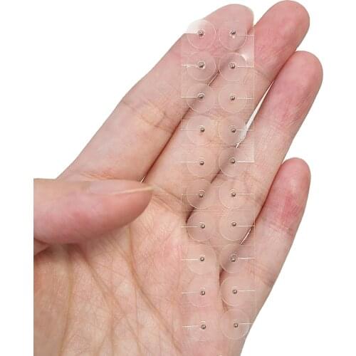 Clear Tape Stainless Steel Magnetic Bead Ear Point Application Auricular Press Plaster Ear Seeds Ear Acupuncture