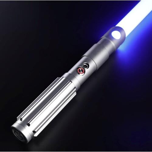DamienSaber Force Heavy Dueling Lightsaber Smooth Swing Metal Handle With Infinite Color Changing Saber Fonts Sound Adjustment