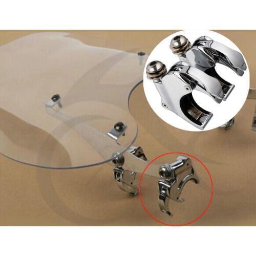 Motorcycle 39mm 49mm Quick Release Windscreen Clamps For Harley Dyna Sportster Street Fat Bob Wide Super Glide Forty Eight FXDB
