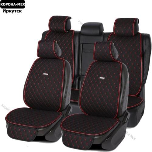 1set Flax car seat cover breathable comfortable Pad Mat for Auto Interior Truck Suv Van Universal size Linen Front and Rear Seat