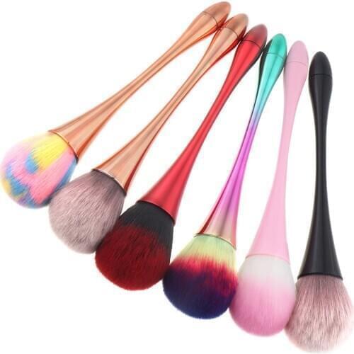 1pcs Multicolor Foundation Powder Makeup Brushes Water Drop Small Waist Design Goblet Loose Powder Brush Senior Beauty Tool