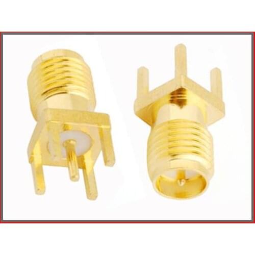 10 pcs Reverse SMA female(male pin) PCB mount Straight Connector