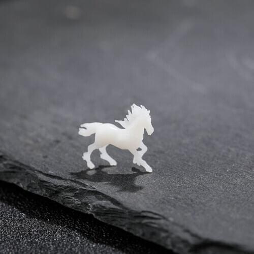 5Pcs Silicone Running Horse Model Resin Mold Landspace Resin Jewelry Fillings MXME