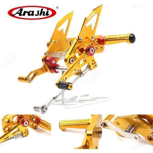 Arashi For KAWASAKI Z125 Z125-Pro CNC Adjustable Rearset 2016 - 2019 Z 125 Pro Footrest Foot Pegs Rear Aluminum Motorcycle 2017