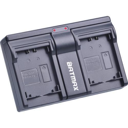 Batmax Camera Dual USB Charger for NP-FH100 NP-FV100 FV100 NP FV100 Sony DCR-DVD103 XR100 HDR DCR series HDR-XR550/E HDR-XR350