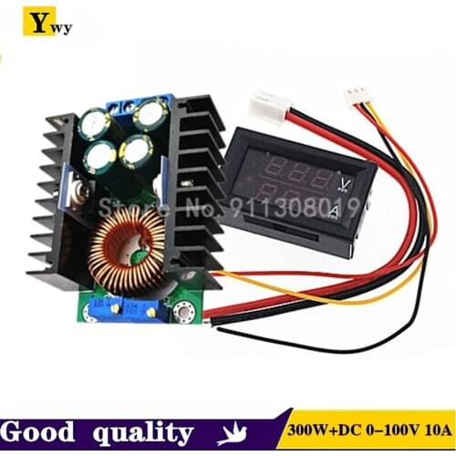 DC 9A 300W Boost Converter Step Down Buck Converter Power module DC 0-100V 9A Digital Voltmeter Ammeter Dual Display