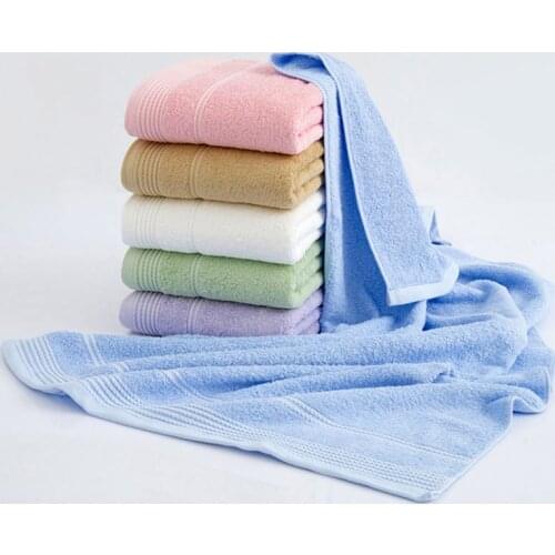 Cotton Towels New Absorbent Large Towel Facecloth Thick Hand Washcloth Comfortable Beach Towels Soft Home Supplies