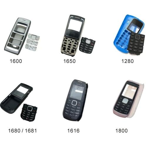Complete front cover RM 1600 keyboard for Nokia 1600 battery back cover High quality housing+Keypad
