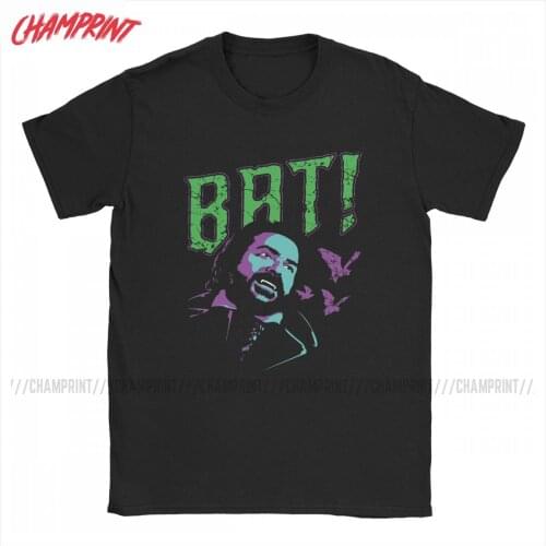 Bat What We Do In The Shadows Vladislav Men T Shirts Casual Tees Short Sleeve Crew Neck T-Shirts 100% Cotton Plus Size Clothing