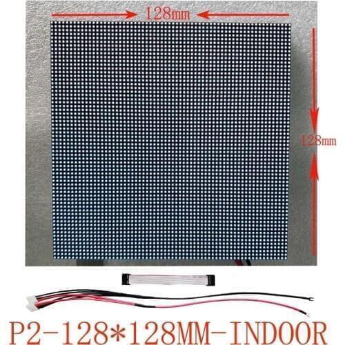 P2 module 64x64 pixel high-resolution 1/32 scan LED logo LED display screen