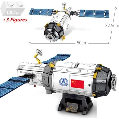 New Ideas Creator Rocket Aerospace Launcher Building Blocks Kit Bricks Manned Spaceship Astronaut Toys For Kids Gifts