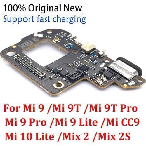Original USB Charger Dock Connector Charging Port Microphone Flex Cable For Xiaomi Mi 9 9T Pro Poco X2 Mi 10 9 lite Mix 2 2S