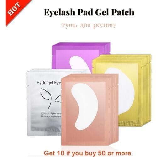 10/20/30/50 Pairs Eyelash Pad Gel Under Eye Pads Lash Extensions Paper Sticker Eyelashes Patches Sticker Makeup Tools Wholesale