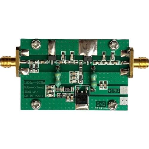 NEW-RF Power Amplifier Board,1MHz-1000MHZ 3W RF Amplifier HF FM VHF UHF FM Shortwave Broadband Amplifier