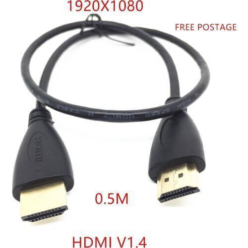 Portable 1.5FT 50CM HDMI V1.4 Gold Plated Connector Cable 1080P 3D for HDTV DVD