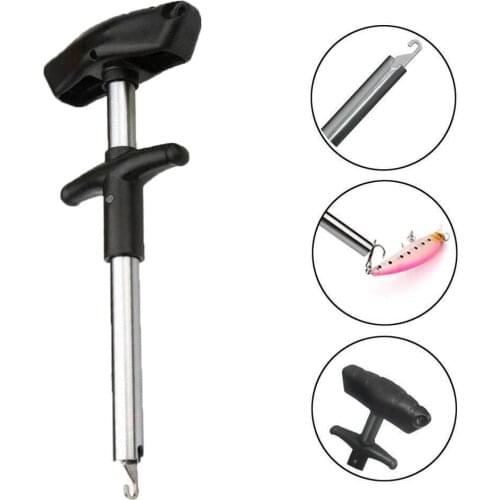 Portable T-type Fishing Lure Hook Remover Aluminum Alloy Detacher Extractor Tool