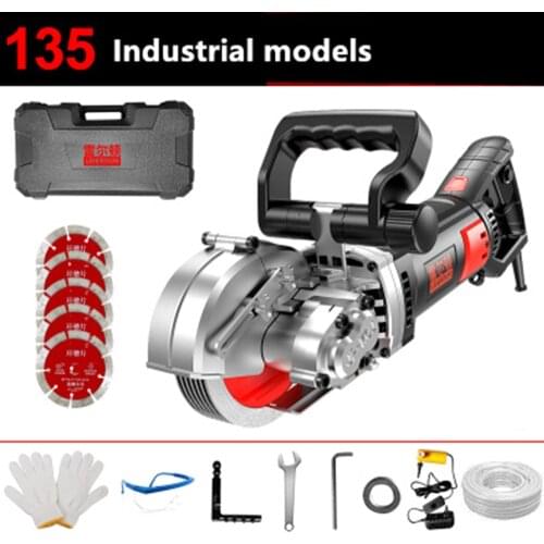 Slotting machine one-time molding Dust-free water and electricity installation project wall trunking dark line cutting artifact