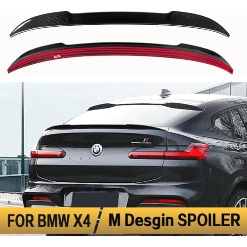 For BMW X4 G02 Spoiler 2019-2021 X4 M Desgin Sport Spoiler ABS Material Car Rear Wing Primer DIY Color Trunk Rear Spoiler