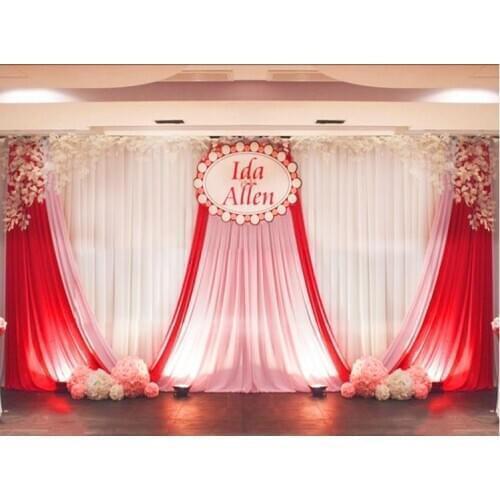 Wedding backdrop curtain panels ice silk event party curtain drape curtains party background cloth for stage weddig decoration