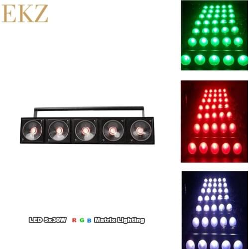 LED 5X30W Matrix Stage Light 3IN1 RGB Five Heads DJ Matrix Light Light Design Good For DJ Disco Professional DMX Stage Lighting