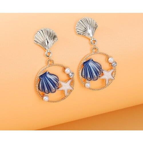 TONGKWOK Bohemia Exaggeration Dangle Earrings For Women Silk Thread Tassel Metal Long Chandelier Earrings #142839