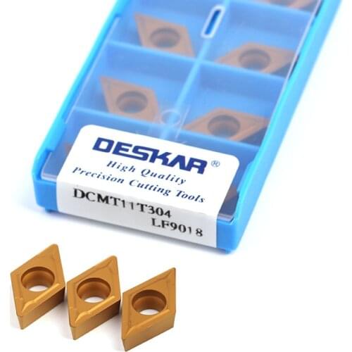 DESKAR DCMT11T304 DCMT11T308 LF9018 high quality carbide inserts turning tools lathes carbide inserts processing steel