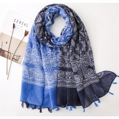 Visrover 2020 New Summer Scarf Women Shawl Tropical Print Scarf Luxury Brand Hijab Scarves Beach Dresses Wrap Scarfs For Women