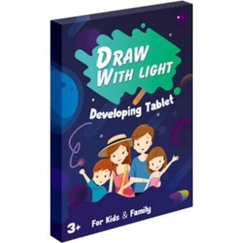 Magic LED Luminous Drawing Board With Fluorescent Pen Graffiti Doodle Drawing Tablet Unlimited Use Painting For Children