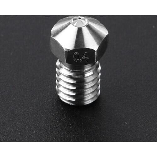 High temperature E3D V6 Titanium steel gem nozzle 0.4mm for Special Material PETG ABS PET PEEK NYLON PRUSA I3 LulzBot 3d printer