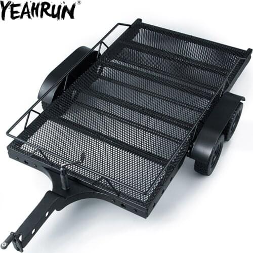 YEAHRUN Metal RC Trailer Hopper Frame Simulation for Traxxas TRX-4 TRX4 Axial SCX10 RC4WD D90 CC01 1/10 RC Crawler Car Parts